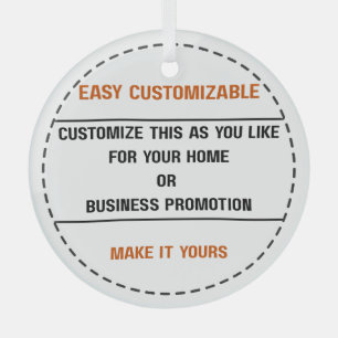 Create Your Own Simple Brand Promotion Glass Tree Decoration