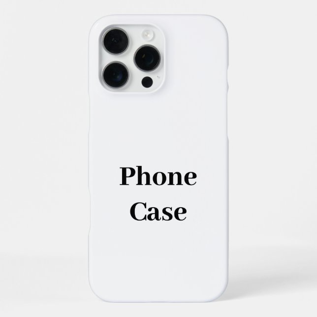 Create Your Own Simple Brand Promotion iPhone Case (Back)