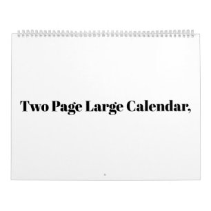 Create Your Own Simple Brand Promotion Large Calendar