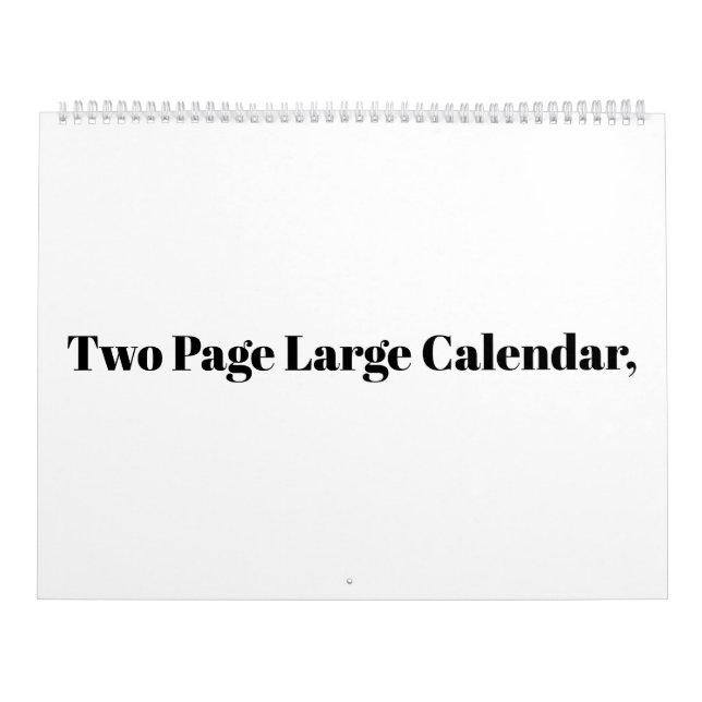 Create Your Own Simple Brand Promotion Large Calendar (Cover)