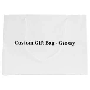 Create Your Own Simple Brand Promotion Large Gift Bag