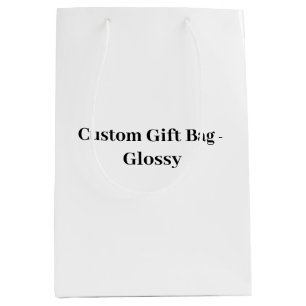 Create Your Own Simple Brand Promotion Medium Gift Bag