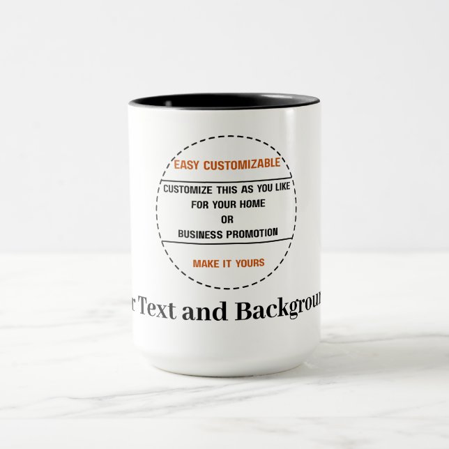 Create Your Own Simple Brand Promotion Mug (Center)