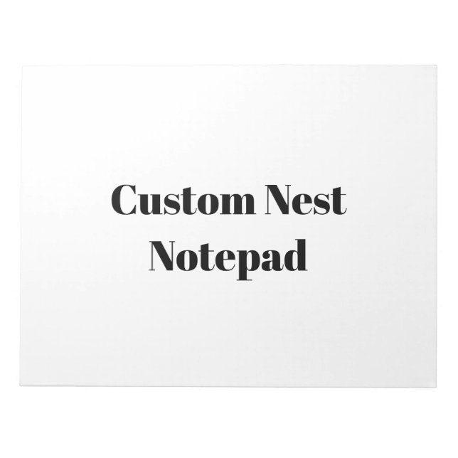 Create Your Own Simple Brand Promotion Notepad (Front)