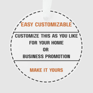 Create Your Own Simple Brand Promotion Ornament