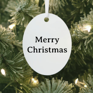 Create Your Own Simple Brand Promotion Oval Metal Tree Decoration