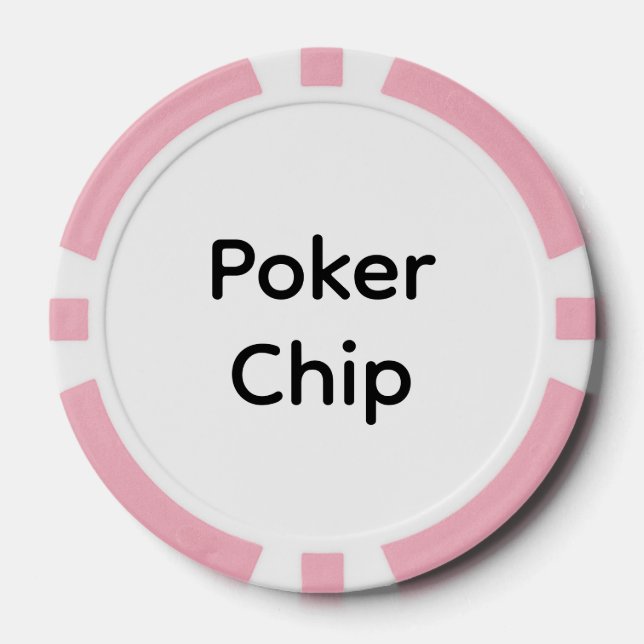 Create Your Own Simple Brand Promotion Poker Chips (Front)