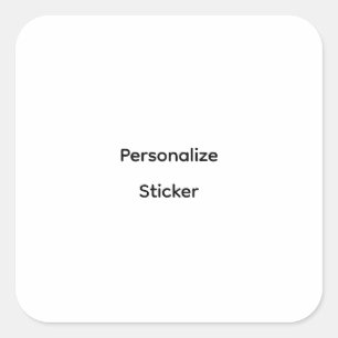 Create Your Own Simple Brand Promotion Square Sticker