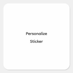Create Your Own Simple Brand Promotion Square Sticker