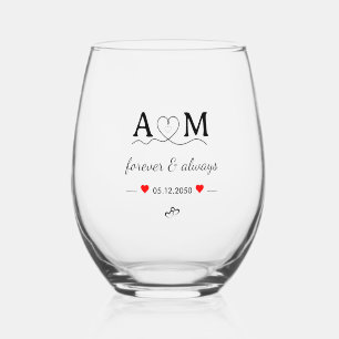 Create Your Own Simple Brand Promotion Stemless Wine Glass