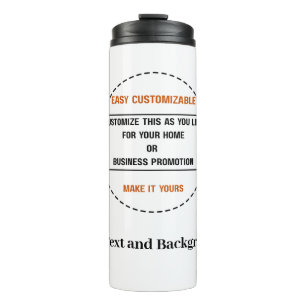 Create Your Own Simple Brand Promotion Thermal Tumbler