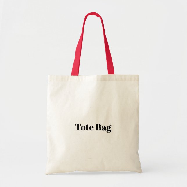 Create Your Own Simple Brand Promotion Tote Bag (Front)