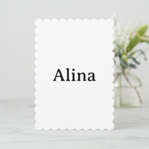 Create Your Own Simple Brand Scalloped 5" x 7" Invitation