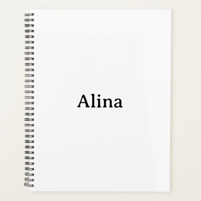 Create Your Own Simple Brand standard 8.5″ x 11″ Planner (Front)