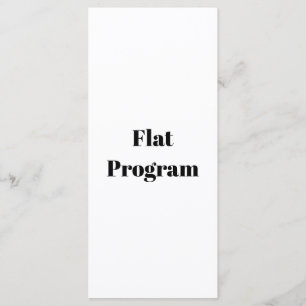Create Your Own Simple Business 4" x 9" Flat Program