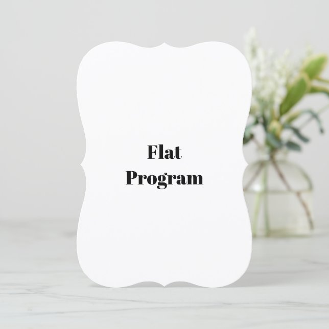 Create Your Own Simple Business 5" x 7" Flat Program (Standing Front)