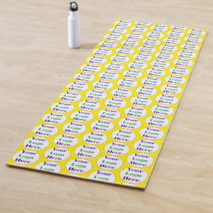 Create Your Own Simple Business Custom Logo Yoga Mat