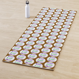 Create Your Own Simple Business Custom Logo Yoga Mat