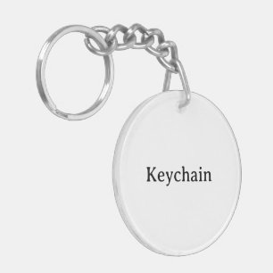 Create Your Own Simple Circle (double-sided) 2" Key Ring