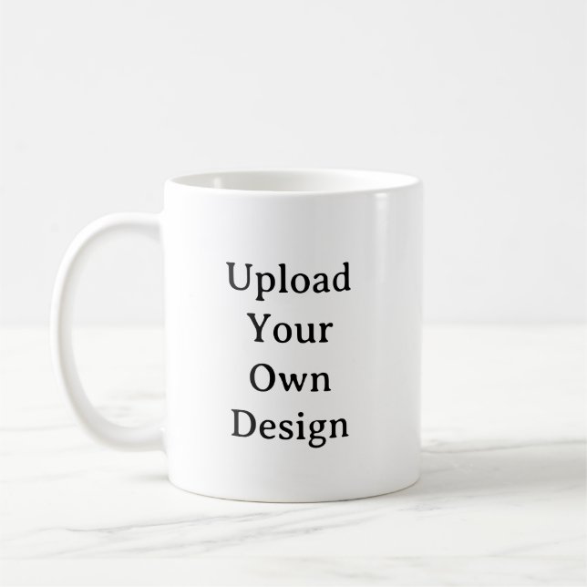 Create Your Own Simple Custom 11oz Coffee Mug (Left)