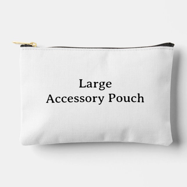 Create Your Own Simple Custom 12" x 8.5" Accessory Pouch (Front)