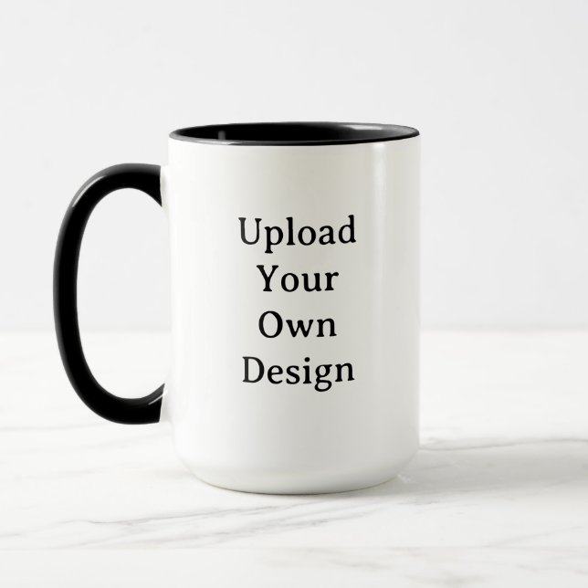 Create Your Own Simple Custom 15 oz Combo Mug (Left)
