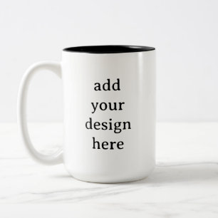 Create Your Own Simple Custom 15 oz   Two-Tone Coffee Mug