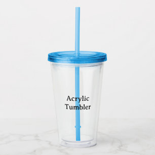 Create Your Own Simple Custom 16oz clear  Acrylic Tumbler