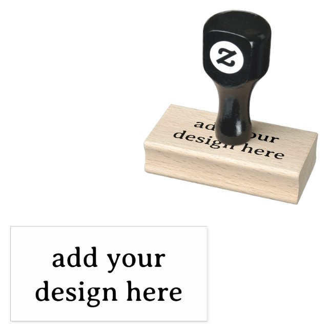 Create Your Own Simple Custom 1.5" x 3" Rubber Stamp (Stamped)