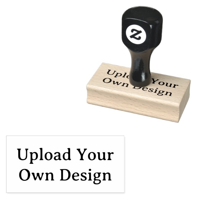 Create Your Own Simple Custom 1.5" x 3" Rubber Stamp (Stamped)