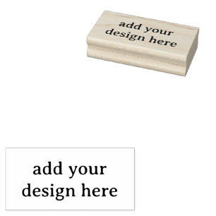 Create Your Own Simple Custom 1.5" x 3" Rubber Stamp