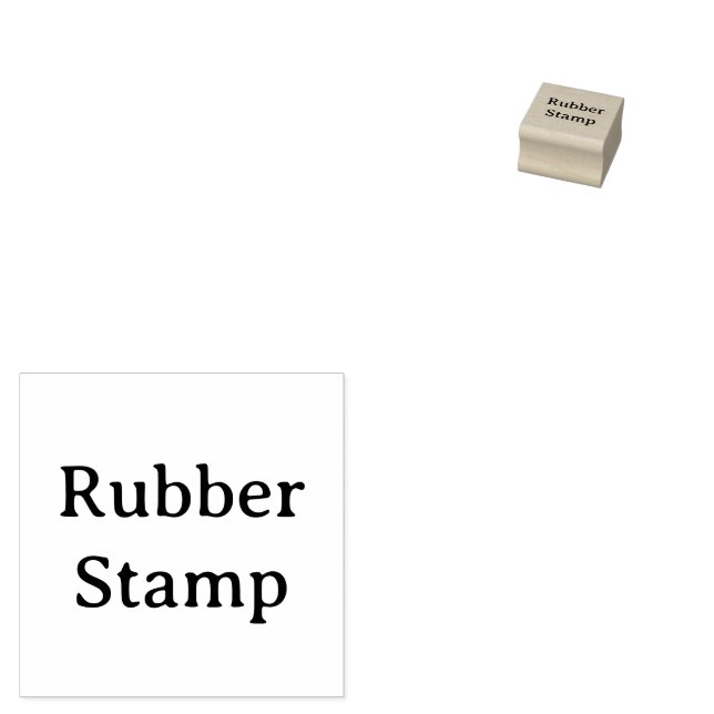 Create Your Own Simple Custom 1" x 1" Rubber Stamp (Stamped)