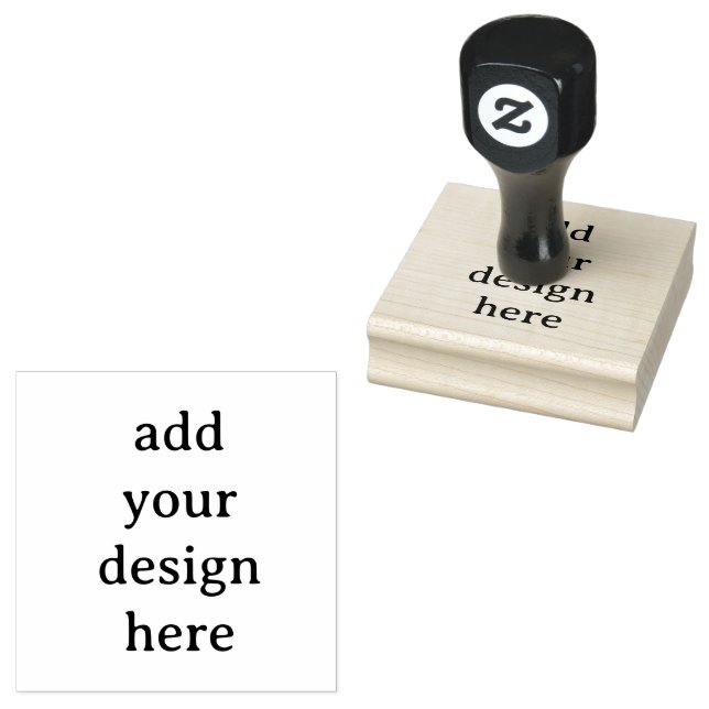 Create Your Own Simple Custom 2.5" x 2.5" Rubber Stamp (Stamped)