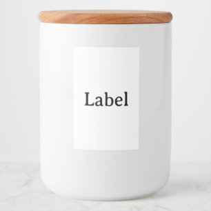 Create Your Own Simple Custom 2" x 3" Container Food Label