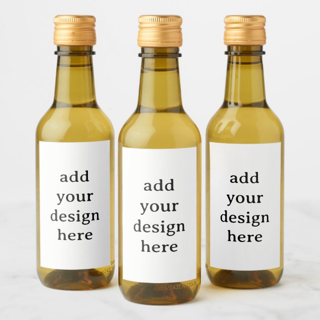 Create Your Own Simple Custom 2" x 3" Mini  Wine Label (Bottles)