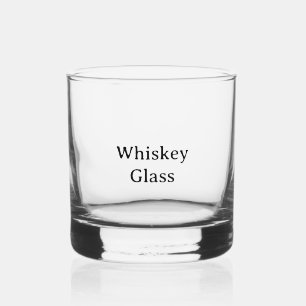 Create Your Own Simple Custom 3.5"x3.25"  Whiskey Glass