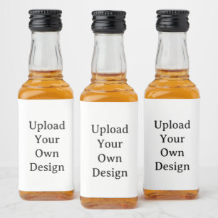 Create Your Own Simple Custom 3" x 2" Mini Liquor Bottle Label