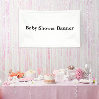 Create Your Own Simple Custom 3' x 5' Baby Shower Banner
