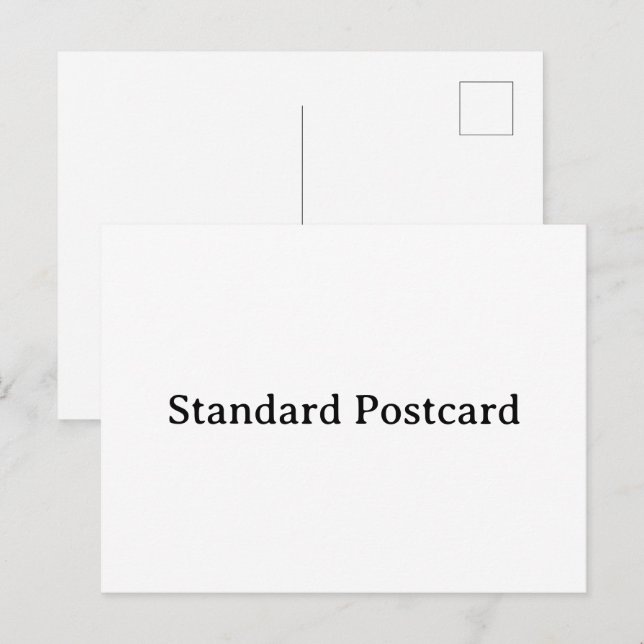 Create Your Own Simple Custom 4.25"x5.6" Standard Invitation Postcard (Front/Back)