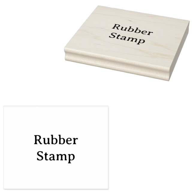 Create Your Own Simple Custom 4" x 5" Rubber Stamp (Stamped)