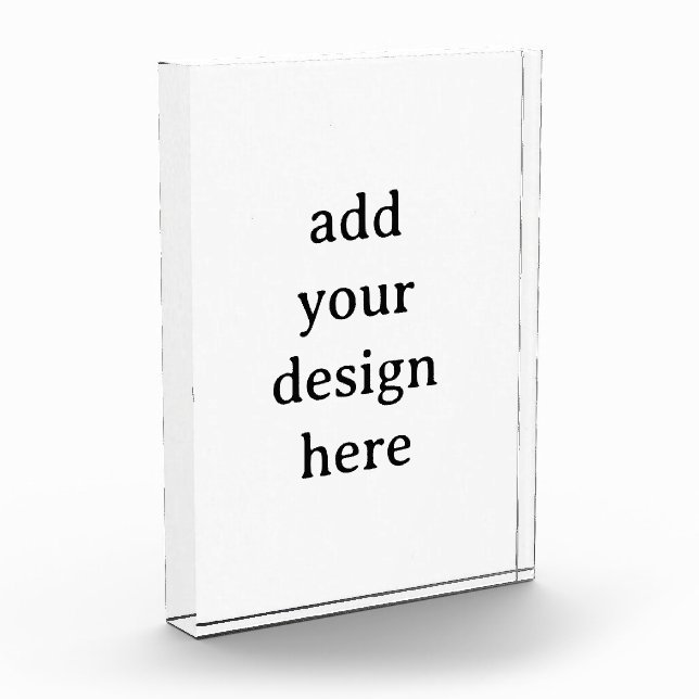 Create Your Own Simple Custom 5" x 7" Vertical Photo Block (Left)