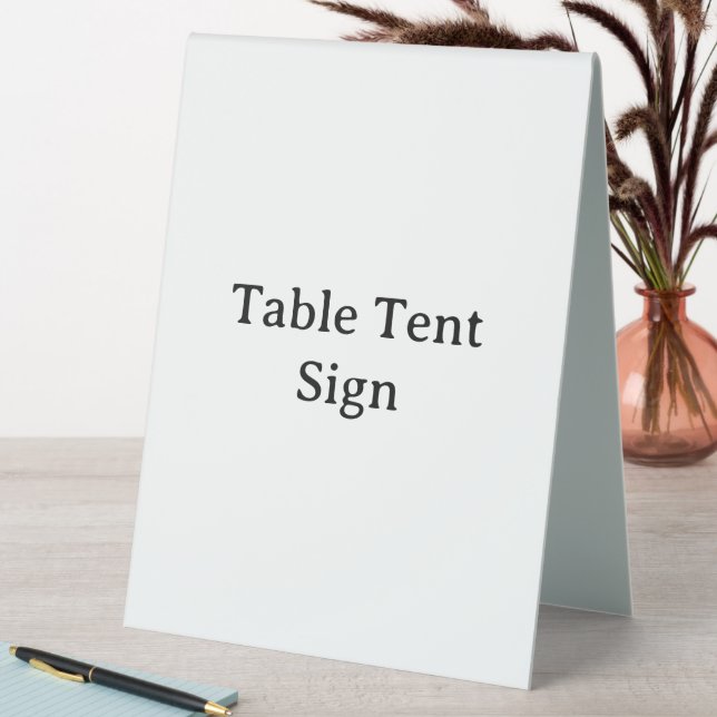 Create Your Own Simple Custom 6" X 8" Plastic  (In SItu (Table))