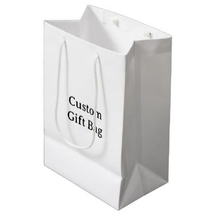 Create Your Own Simple Custom 7”x4.5”x10” Glossy Medium Gift Bag