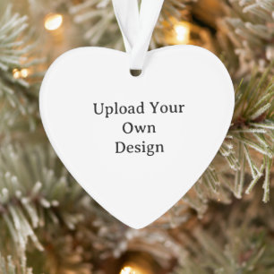 Create Your Own Simple Custom Acrylic Heart Ornament