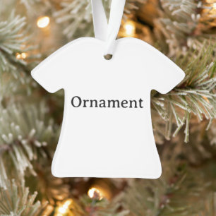 Create Your Own Simple Custom Acrylic Shirt Ornament