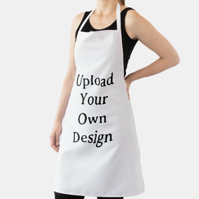 Create Your Own Simple Custom All-Over Print Large Apron (Insitu)