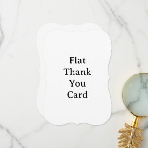 Create Your Own Simple Custom Bracket 5" x 7" Thank You Card