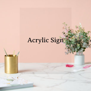 Create Your Own Simple Custom Design 11" x 14" Acrylic Sign