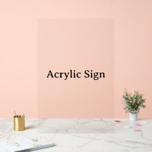Create Your Own Simple Custom Design 20" x 30" Acrylic Sign