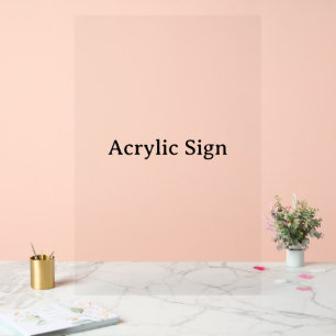 Create Your Own Simple Custom Design 24" x 36" Acrylic Sign